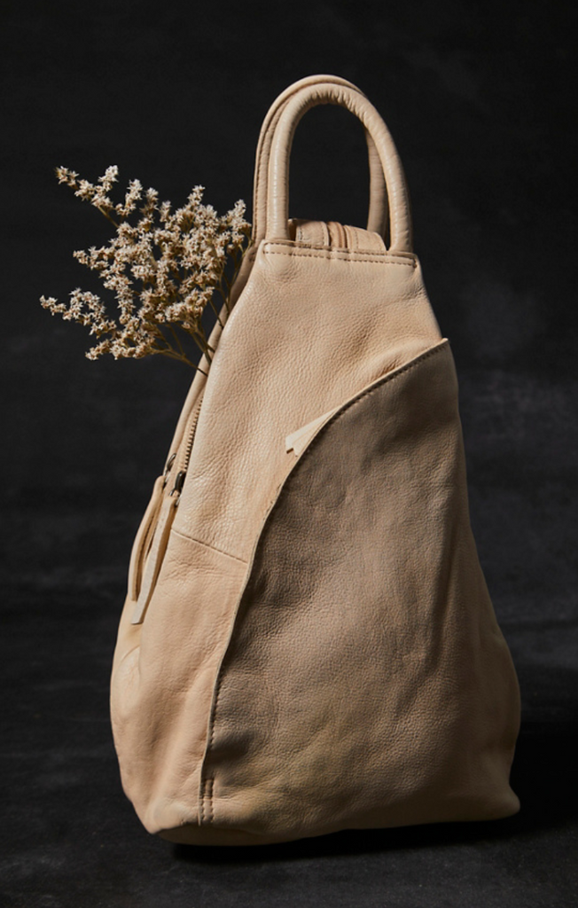 Free People Leather Soho Convertible Backpack Champagne Shop with Julz