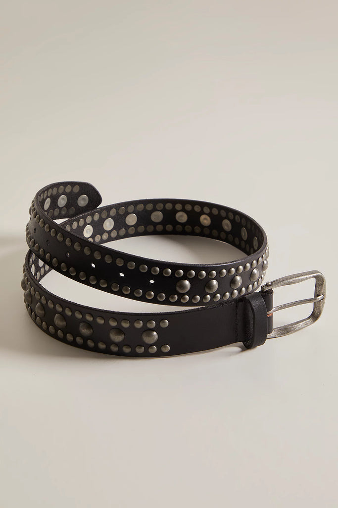 ZOE】 Roller belt mini / silver × black B-Low the Belt