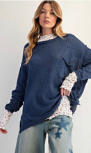 Dark Denim Knitted Sweater