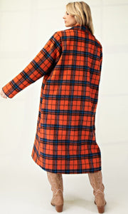 Plaid Long Coat