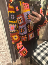 Bright Coloured Crochet Cardi