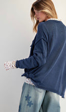 Dark Denim Knitted Sweater