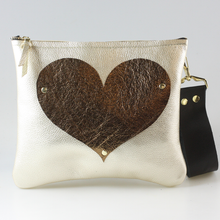 Heart Leather Crossbody Bag