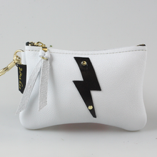 Lightening Bolt Leather Pouch