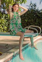 Green Floral Print Tank