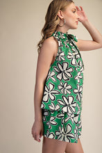 Green Floral Print Tank