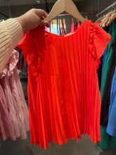 Pleated Orange Tank