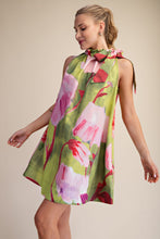 Lime Floral Dress