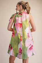 Lime Floral Dress