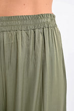 Khaki Wide Woven Pants