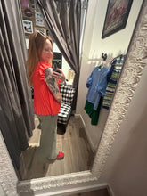 Pleated Orange Tank