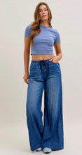 Judy Blue Featherweight Palazzo Jean- Dark