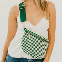 Westlyn Woven Bum Bag - TOP SELLER: Woven Checkered Black