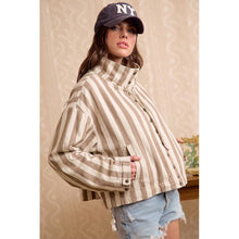 PRINTED HOODED WINDBREAKER JACKET TOP: CAMOUFLAGE