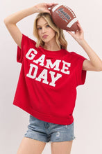 Game Day Ribbed Knit Top: BLACK