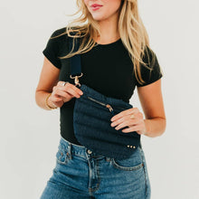 Jolie Puffer Bum Bag: Navy