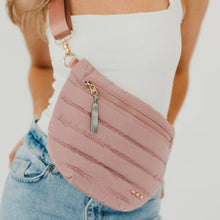 Jolie Puffer Bum Bag: Smoke Gray