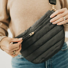 Jolie Puffer Bum Bag: Smoke Gray