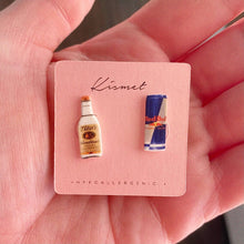 Vodka and Red Bull Stud Earrings