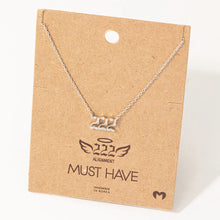 Pave 222 Angel Number Pendant Necklace