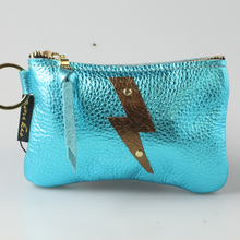 Lightening Bolt Leather Pouch