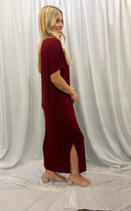 Burgundy Maxi Dress