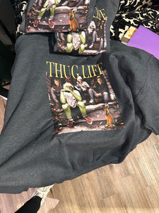 Grey Thug Life Sweatshirt