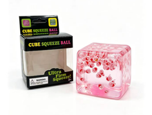 Sugarplum Sparkle Christmas & Holiday Cube Squishy Collection: Pink Santa