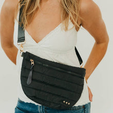 Jolie Puffer Bum Bag: Smoke Gray