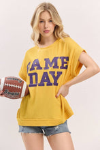 Game Day Ribbed Knit Top: BLACK