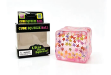 Sugarplum Sparkle Christmas & Holiday Cube Squishy Collection: Pink Santa