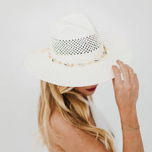 Shell Beach Western Sun Hat: Black Bow