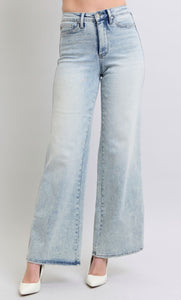 Judy Blue High Waisted Tummy Control Retro Wide Leg Denim