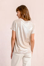 Beige Shimmer Top