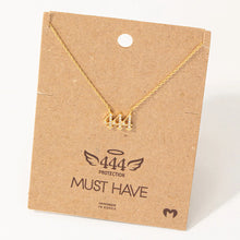 Pave 444 Angel Number Pendant Necklace