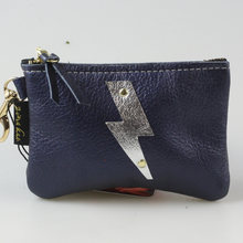 Lightening Bolt Leather Pouch