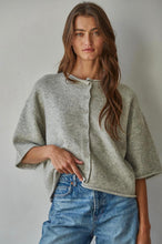Kelsey Qtr Sleeve Cardi- Grey