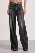 Grey Wash Elastic Jeans
