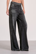 Grey Wash Elastic Jeans