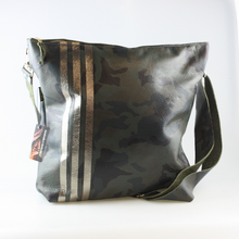 The Offset Stripe Leather Crossbody