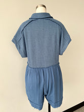 Washed Denim Romper