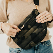 Jolie Puffer Bum Bag: Smoke Gray