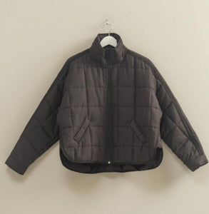 Everyday Quilted Puffer- Black