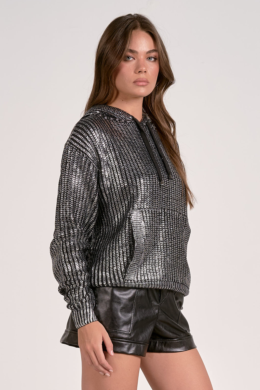 Metallic Hoodie