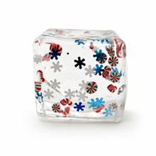 Sugarplum Sparkle Christmas & Holiday Cube Squishy Collection: Pink Santa