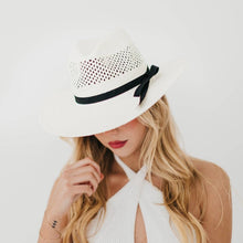 Shell Beach Western Sun Hat: Blue Stones