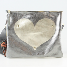 Heart Leather Crossbody Bag