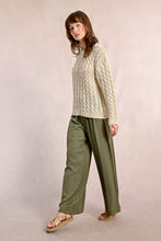 Khaki Wide Woven Pants