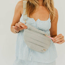 Jolie Puffer Bum Bag: Navy
