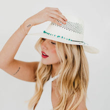 Shell Beach Western Sun Hat: Black Bow